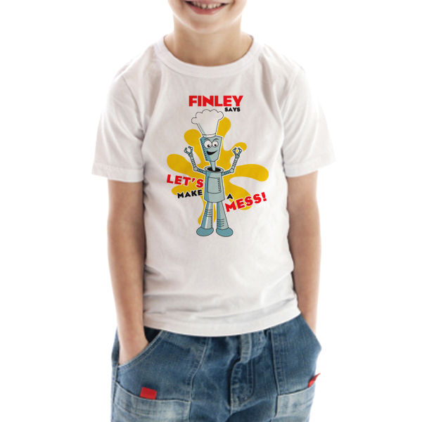 Personalised Robot Childrens T-Shirt