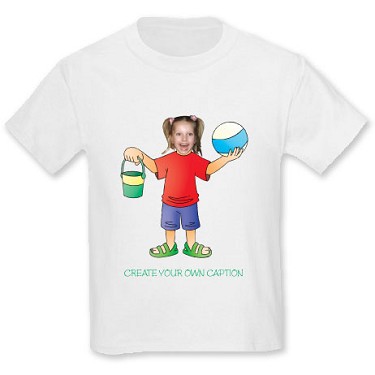 Personalised T-Shirts Personalised Sea-Side T-Shirt