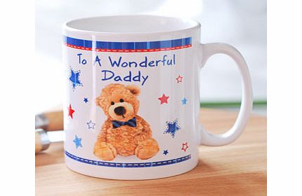 Personalised Teddy Bow Tie Mug