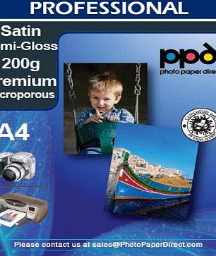 Photo Paper Direct A4 Inkjet Pearl (satin)Photo Paper - Easy feed - 200gsm x 100 Sheets