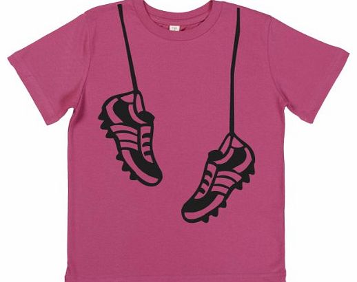 Phunky Buddha - Hanging Football Boots Girls Top 9-10 yrs - Pink