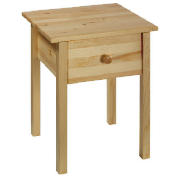 Pine 1 drawer Bedside table