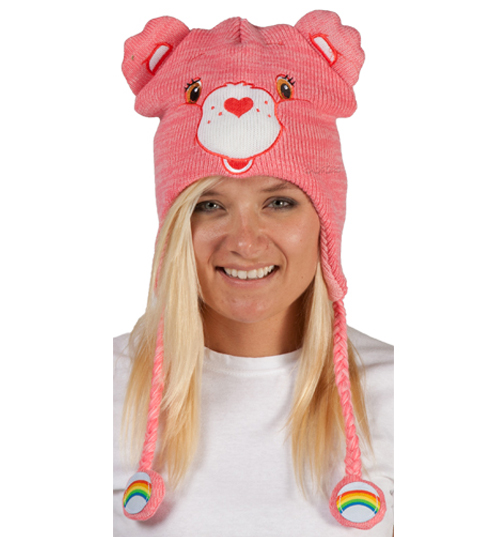 PINK Cheer Bear Care Bears Laplander Hat