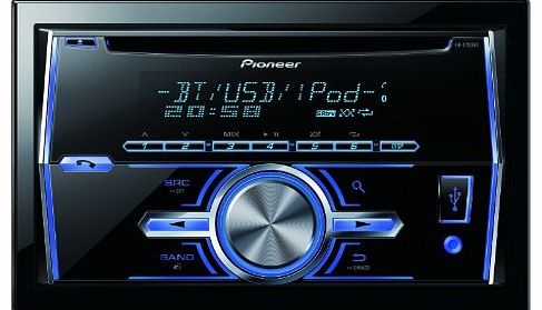 2-DIN RDS Tuner with Bluetooth, Mixtrax, USB and Aux-In