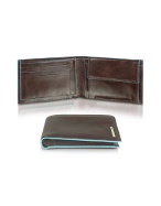 Blue Square - Mens Leather Card Holder and