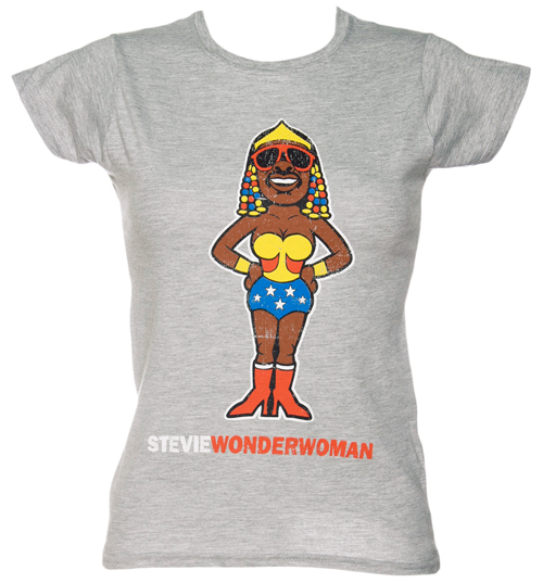 Popmash Ladies Stevie Wonder Woman T-Shirt from Popmash