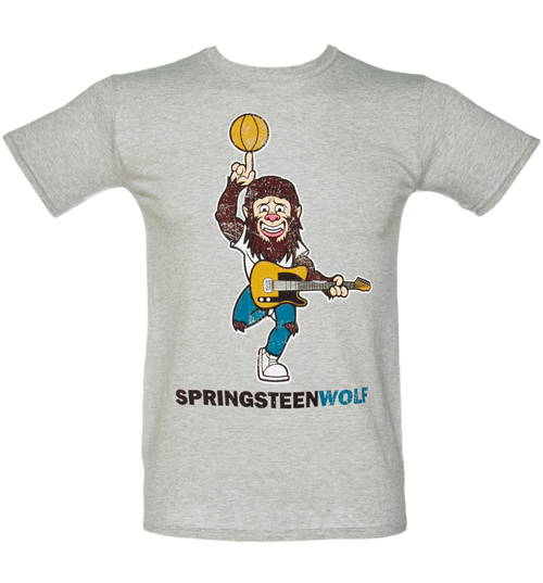 Popmash Mens Springsteen Wolf T-Shirt from Popmash