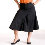 Promod La redoute en plus flared skirt black 016