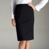 Promod Navy Stripe Classic Skirt (18)