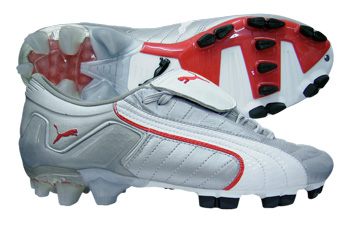 Puma Football Boots Puma V-Konstrukt II FG Football Boots Silver/White/Red