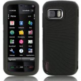 Qubits Nokia 5800 Tube Xpressmusic Black Silicon Skin Case with Screen Protector by Qubits