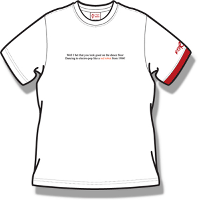 Red Robot Arctic Robot Menand#39;s Organic White T-Shirt
