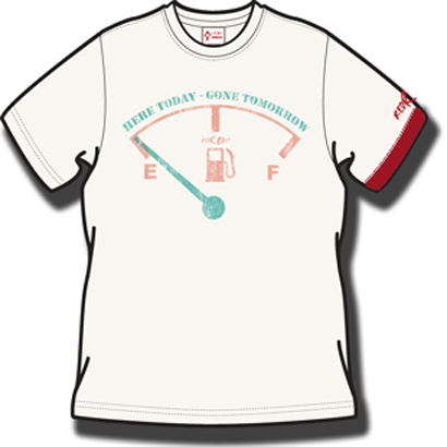Red Robot Fuel Gauge Menand#39;s Organic White T-Shirt