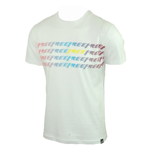 Reef Mens Mens Reef Is Free Now T-Shirt. White
