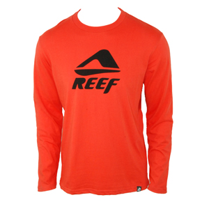 Reef Mens Mens Reef Kingman Long Sleeve T-Shirt. Red