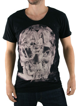Religion Black Skull Girl T-Shirt