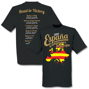 Retake 2012 Spain European Road To Victory T-Shirt -
