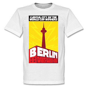 Retake Berlin Capital T-Shirt - White/Yellow