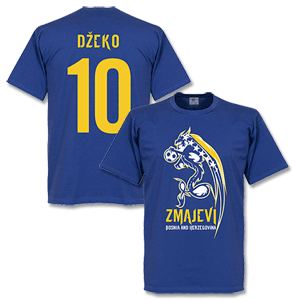 Retake Bosnia Herzegovina Zmajevi Dzeko No.10 T-shirt -