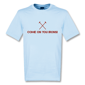 Retake Come On You Irons T-shirt - Sky