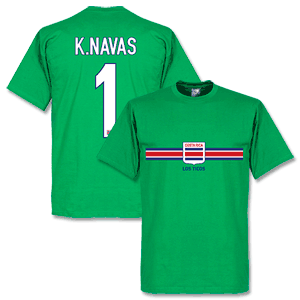 Retake Costa Rica Keylor Navas GK T-Shirt - Green