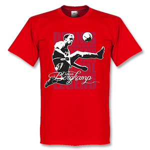 Retake Dennis Bergkamp Legend T-shirt - Red/Black