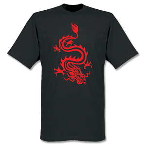 Retake Dragon Logo T-shirt - Black