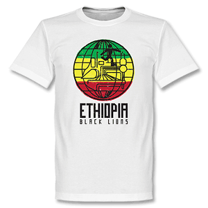 Retake Ethiopia Black Lions T-shirt - White