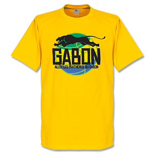 Retake Gabon Logo T-Shirt - Yellow