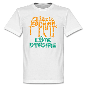 Retake Ivory Coast Allez Les Elephants T-Shirt - White