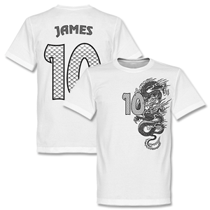 Retake James No.10 Dragon T-shirt - White