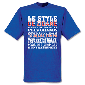 Retake Le Style De Zidane T-shirt - Royal