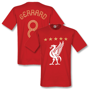 Retake Liverpool Gerrard Euro T-Shirt Red
