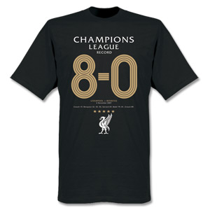 Retake Liverpool UCL 8-0 Record T-shirt - Black