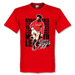 Retake Ryan Giggs Legend T-Shirt -Red