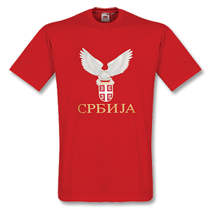 Retake Serbia Crest T-Shirt - Red