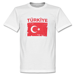 Retake Turkey Flag T-shirt - White