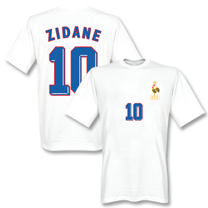 Retake Zidane 1998 Away T-shirt - White