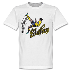 Retake Zlatan Ibrahimovic Bicycle Kick T-shirt - White