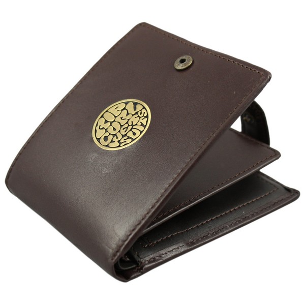 Rip Curl Brown Rippy Rubberised Wallet by
