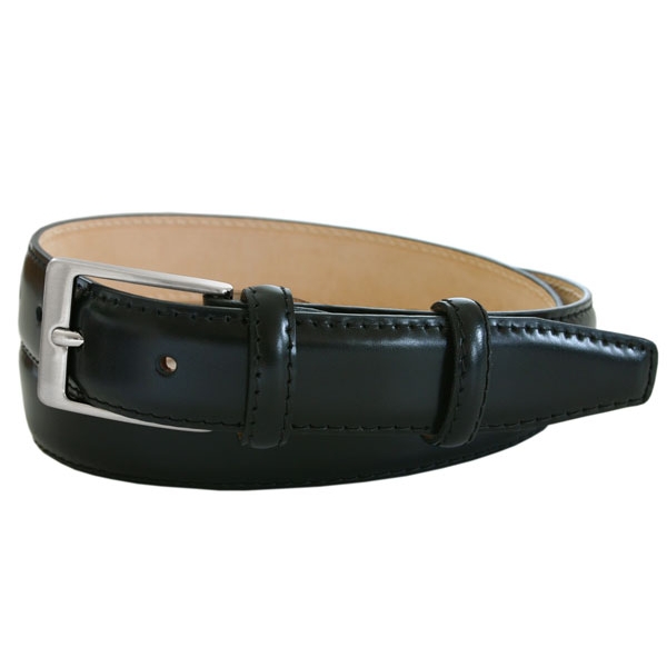 Robert Charles Black Leather Belt by Robert Charles