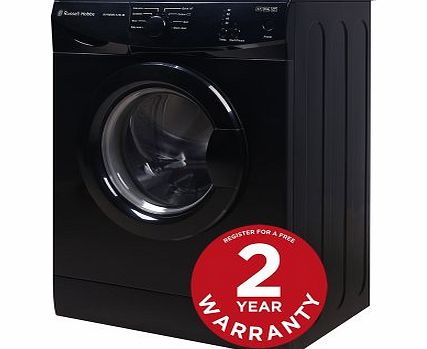 Russell Hobbs RHWM612B-M 6kg 1200 spin Black Washing Machine - Free 2 Year Warranty*