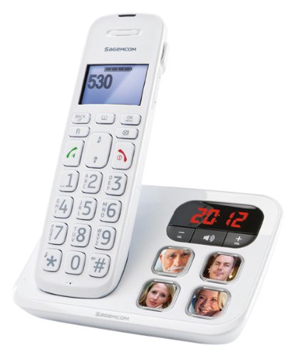 Sagemcom D530P Single Care Cordless Telephone - White