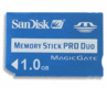 SanDisk 1GB Memory Stick Pro Duo & Adaptor