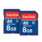 sandisk 8GB SDHC Memory Card (Twin Pack)
