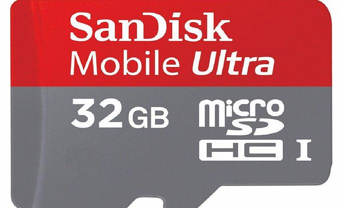 Sandisk UHS-I Android 32 GB microSDHC Card   SD Adapter
