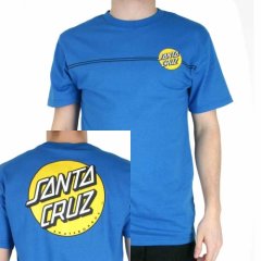 Santa Cruz Mens Santa Cruz Classic Dot Tee Deep Blue