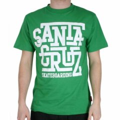 Santa Cruz Mens Santa Cruz Freshman Tee Fern Green