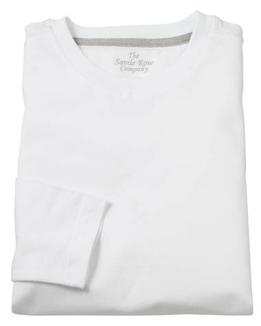 Savile Row Company White Long Sleeve T-Shirt