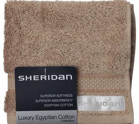 Sheridan Face Washer, Egyptian Luxury, Jute, 33x33